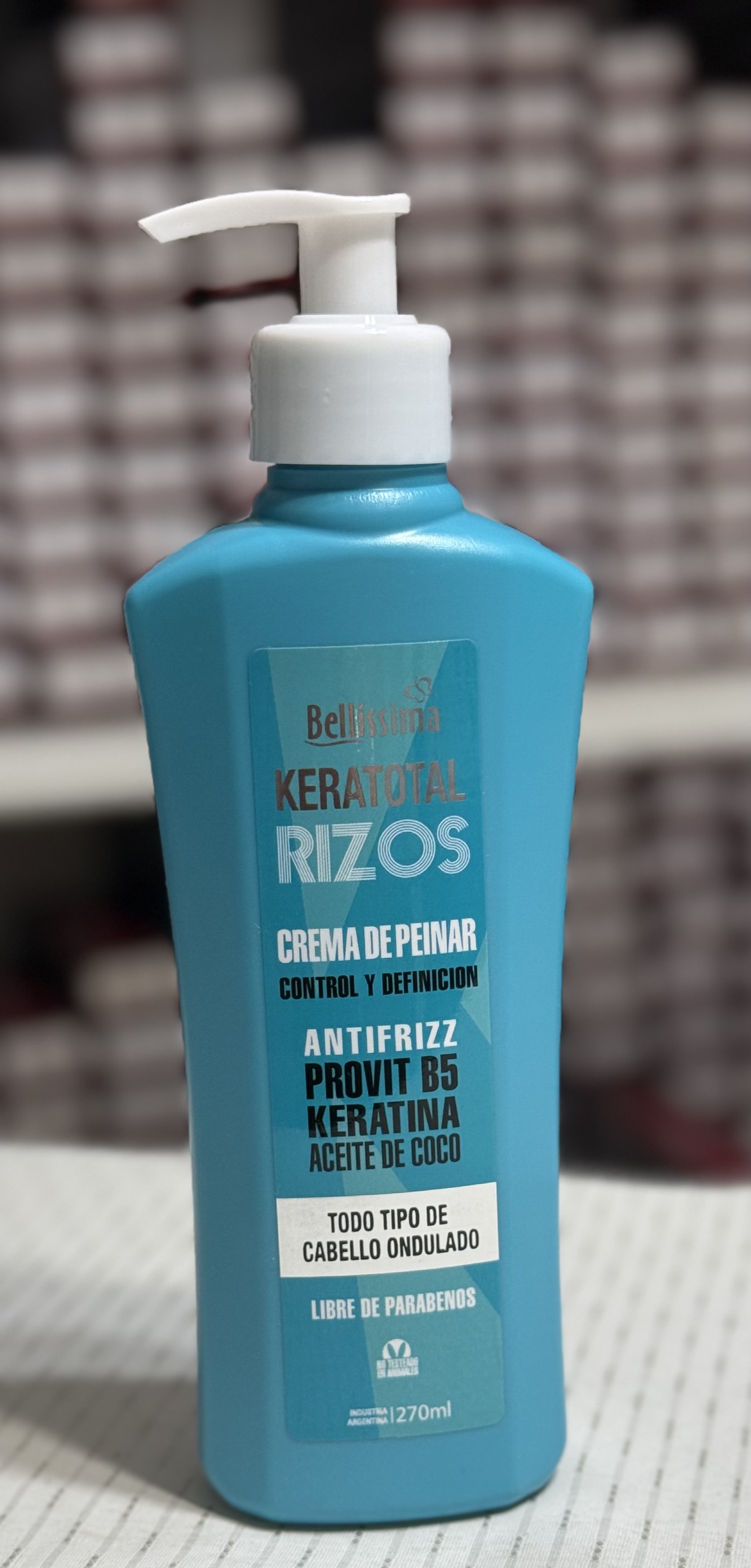 Crema de peinar para Rizos keratotal
