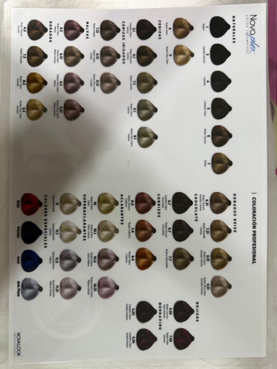 carta colores novalook